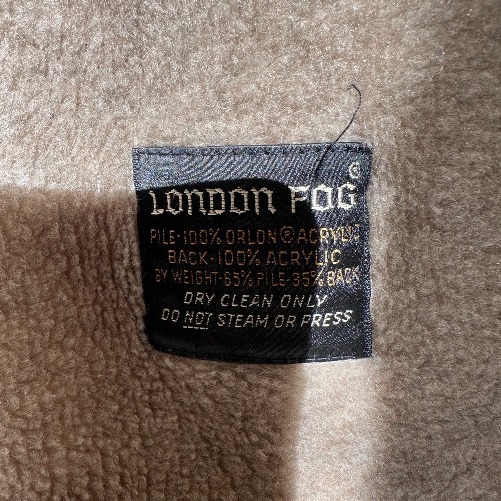 VTG 90s London Fog Unisex Trench Coat Zip In Thermal Liner 40Reg Streetwear Tan - Picture 5 of 14